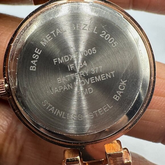 3/$30 Fashion Watch Women Rose Gold Tone Rhinestone Matching Bracelet Set - Picture 6 of 16